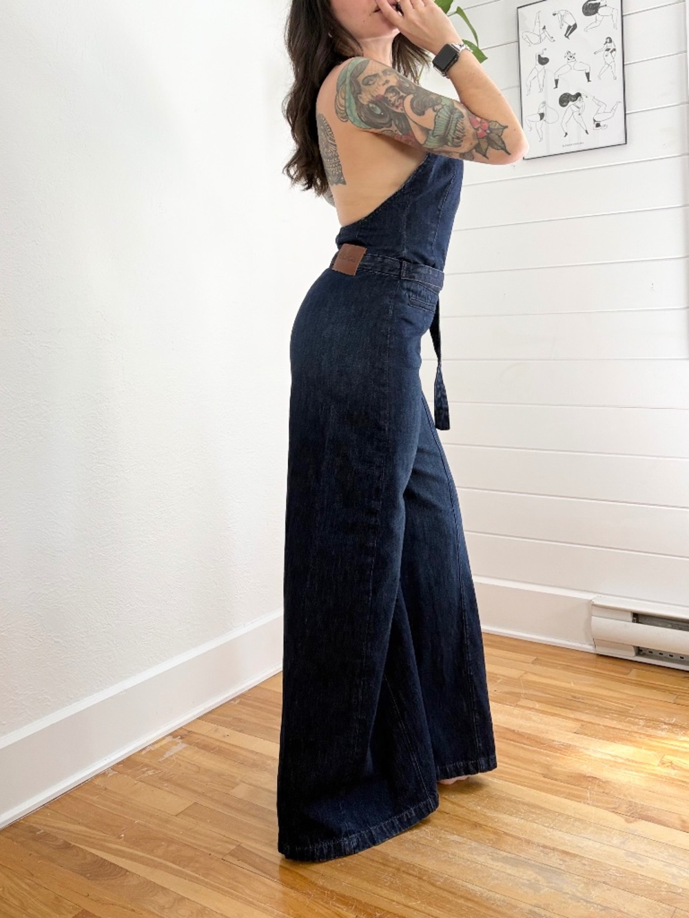Etica Billie halter neck wide leg jumpsuit